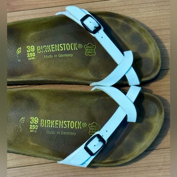 Birkenstock Piazza Sandals White Size 8/39 - Picture 3 of 6